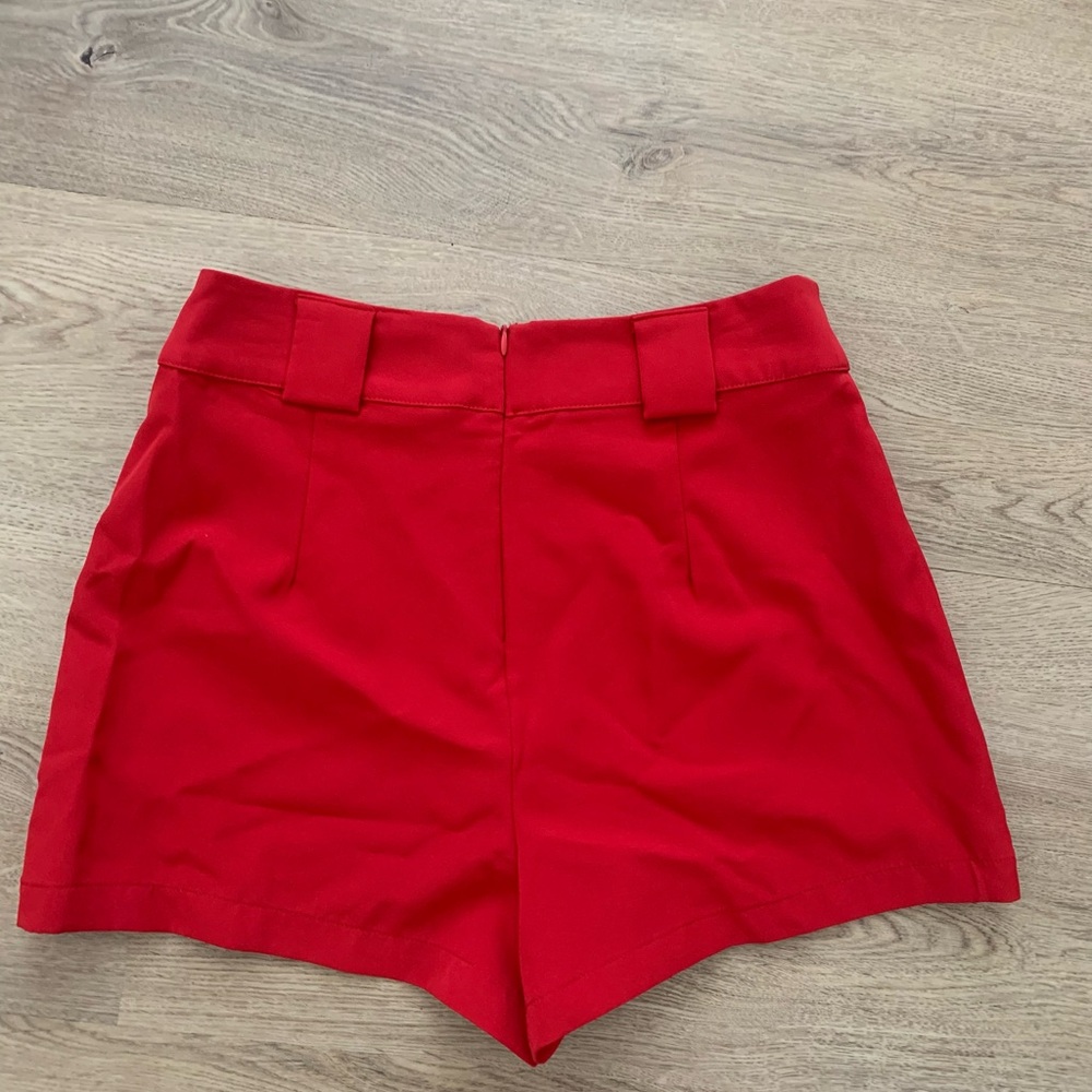 Forever 21 High Waist Red Shorts